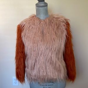 Girl’s fancy faux jacket. Sz 8-9.